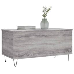 Berkfield Home Coffee Table Grey Sonoma 90x44.5x45 cm Engineered Wood - thumbnail 4