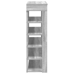 Berkfield Home Shoe Rack Grey Sonoma 80x30x98 cm Engineered Wood - Size: 80 x 30 x 98 cm - thumbnail 5