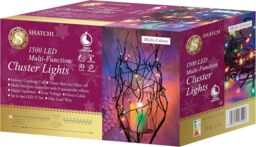 Shatchi 1500 LEDs Multicolour Compact LEDs Green Cable Christmas Home Decorations - thumbnail 6