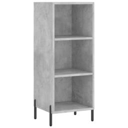 Berkfield Home Highboard Concrete Grey 34.5x34x180 cm Engineered Wood - thumbnail 5