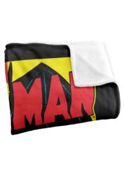 Batman First Officially Licensed Silky Touch Super Soft Throw Blanket 152x127 cm in White - thumbnail 3