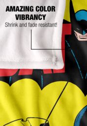Batman First Officially Licensed Silky Touch Super Soft Throw Blanket 152x127 cm in White - thumbnail 4