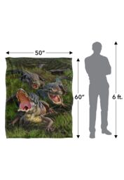 JQ Licensing Jlo Alligators Silky Touch Super Soft Throw Blanket 152 X 127 cm in White - thumbnail 5