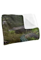 JQ Licensing Jlo Alligators Silky Touch Super Soft Throw Blanket 152 X 127 cm in White - thumbnail 3