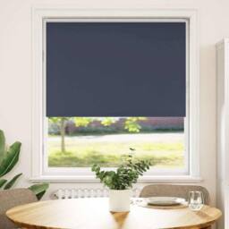 Berkfield Home Roller Blind Blackout Marine 95x175 cm Fabric Width 90.7 cm Polyester in Blue - thumbnail 1