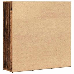 Berkfield Home Bookshelf Old Wood 90x28x90 cm Engineered Wood in Brown - Size: 90 x 28 x 90 cm - thumbnail 7