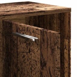 Berkfield Home Bookshelf Old Wood 90x28x90 cm Engineered Wood in Brown - Size: 90 x 28 x 90 cm - thumbnail 9