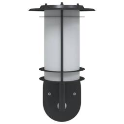 Berkfield Home Outdoor Wall Light with Sensor Black Stainless Steel - thumbnail 4
