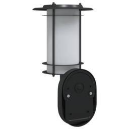 Berkfield Home Outdoor Wall Light with Sensor Black Stainless Steel - thumbnail 6