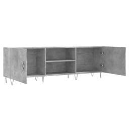 Berkfield Home TV Cabinet Concrete Grey 150x30x50 cm Engineered Wood - Size: 150 x 30 x 50 cm - thumbnail 6