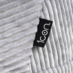 icon Kids Bean Bag Fun Animal Print Lounger & Cushion Bundle in Corduroy in Grey - Size: Medium - thumbnail 7