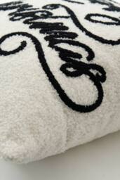 BHS Merry Christmas Tufted Cushion in Black - Size: 43 cm x 43 cm - thumbnail 3