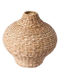 Dibor Traditional Pot Bellied Home Decor Flower Vase in Natural - Size: Medium - thumbnail 2