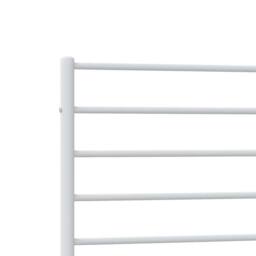 Berkfield Home Metal Bed Frame with Headboard White 100x200 cm - thumbnail 9