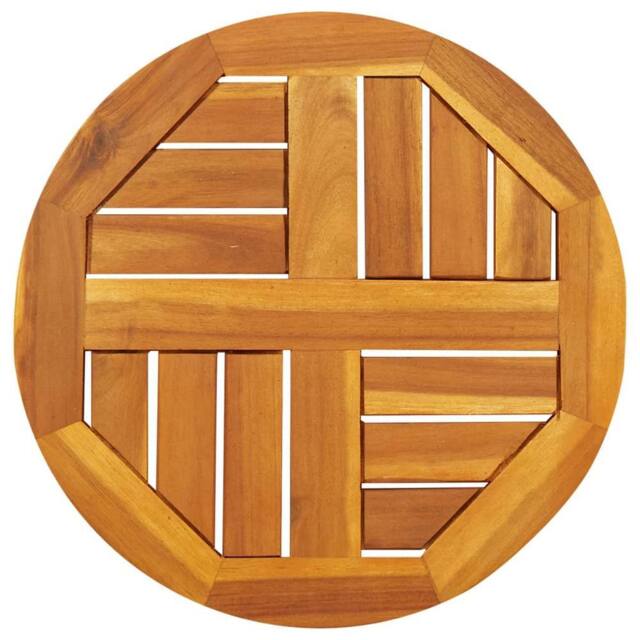Berkfield Home Table Top √ò40x2 cm Round Solid Wood Acacia in Brown - Size: 40x2 cm - image 1