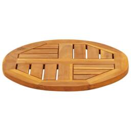 Berkfield Home Table Top √ò40x2 cm Round Solid Wood Acacia in Brown - Size: 40x2 cm - thumbnail 5