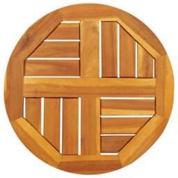 Berkfield Home Table Top √ò40x2 cm Round Solid Wood Acacia in Brown - Size: 40x2 cm - thumbnail 1