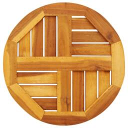 Berkfield Home Table Top √ò40x2 cm Round Solid Wood Acacia in Brown - Size: 40x2 cm - thumbnail 6