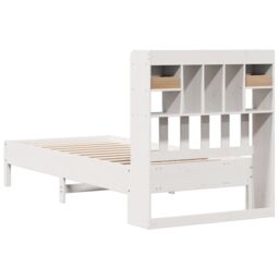 Berkfield Home Bookcase Bed without Mattress White 90x200 cm Solid Wood Pine - thumbnail 6