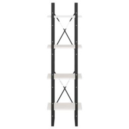 Berkfield Home 4-Tier Book Cabinet White 40x30x140 cm Solid Pine Wood - Size: 40 x 30 x 140 cm - thumbnail 5