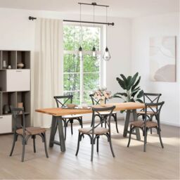 Berkfield Home Coffee Table Legs A-Shaped 2 pcs Anthracite¬†50x(72-73) cm Steel in Black - thumbnail 2
