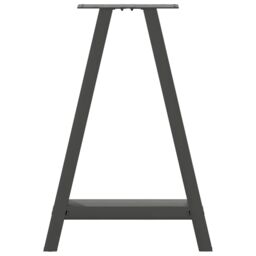 Berkfield Home Coffee Table Legs A-Shaped 2 pcs Anthracite¬†50x(72-73) cm Steel in Black - thumbnail 5