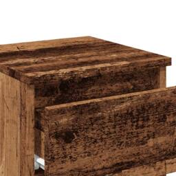 Berkfield Home Bedside Cabinet¬†Old Wood 30x30x40 cm Engineered Wood in Brown - Size: 30 x 30 x 40 cm - thumbnail 8