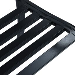 Berkfield Home Garden Bench 125 cm Black Steel - thumbnail 5