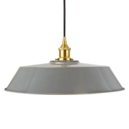 SE Home French Grey Large Chancery Pendant Light - Polished Brass - thumbnail 1