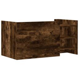 Berkfield Home Durable Coffee Table Smoked Oak 100x50x50 cm Engineered Wood in Brown - Size: 100 x 50 x 50 cm - thumbnail 6