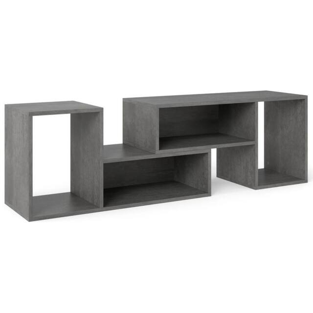 Havendro Grey 2Pcs Modern Minimalist Console TV Entertainment Stand - image 1