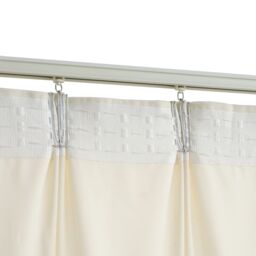 Berkfield Home Blackout Curtains 2 pcs with Hooks Velvet Cream 140x225 cm - thumbnail 4