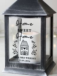 Personalised Memento Company Personalised Home Black Lantern - thumbnail 4