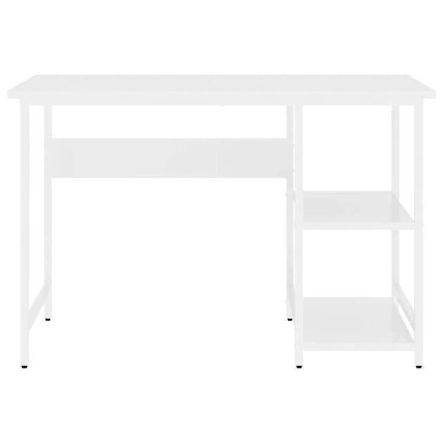 Berkfield Home Modern Computer Desk White 105x55x72 cm MDF & Metal - Size: 105 x 55 x 72 cm - image 1