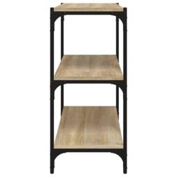 Berkfield Home Book Cabinet Sonoma Oak 60x33x70.5 cm Engineered Wood & Steel in Brown - thumbnail 6