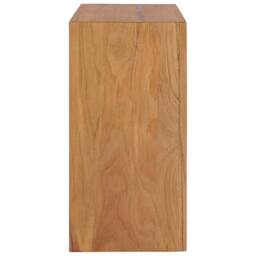 Berkfield Home Sideboard 80x30x60 cm Solid Teak Wood in Brown - Size: 80 x 30 x 60 cm - thumbnail 4