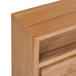 Berkfield Home Sideboard 80x30x60 cm Solid Teak Wood in Brown - Size: 80 x 30 x 60 cm - thumbnail 6