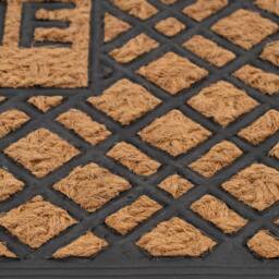 Kukoon Front Door Mat Natural Coir Dirt Catching Rug - Welcome in Beige - Size: 45 cm x 70 cm - thumbnail 4