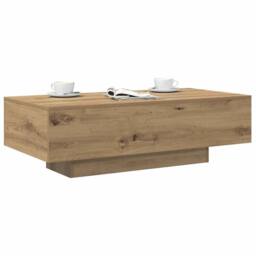 Berkfield Home Decorative Coffee Table Artisan Oak 100x49.5x31 cm Engineered Wood in Brown - thumbnail 2
