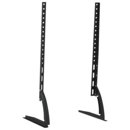 Berkfield Home TV Stands 2 pcs for 37-75 Inch Screen Max VESA 600x400 mm 45kg in Black - thumbnail 5