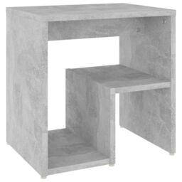 Berkfield Home Bed Cabinets 2 pcs Concrete Grey 40x30x40 cm Engineered Wood - Size: 40 x 30 x 40 cm - thumbnail 3