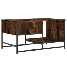 Berkfield Home Coffee Table Smoked Oak 85.5x51x45 cm Engineered Wood in Brown - thumbnail 8