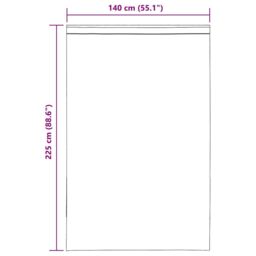 Berkfield Home Voile Curtains with Tab Top 2 pcs Brown - thumbnail 9