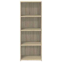 Berkfield Home Highboard Sonoma Oak 45x41x124 cm Engineered Wood in Brown - Size: 45 x 41 x 124 cm - thumbnail 4