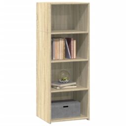 Berkfield Home Highboard Sonoma Oak 45x41x124 cm Engineered Wood in Brown - Size: 45 x 41 x 124 cm - thumbnail 3