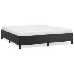 Berkfield Home Bed Frame Black 180x200 cm Super King Faux Leather - thumbnail 1