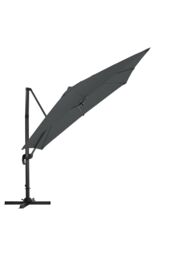 Living and Home 3m x 3m Square Cantilever Garden Parasol in Grey - thumbnail 4
