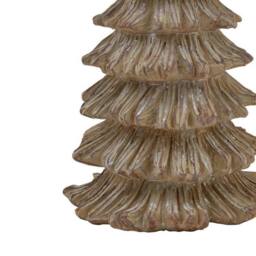 Lemon Pavilion Furniture and Decor Medium Pine Tree Sculpture - Resin - L14 x W14 x H25 cm - Brown - thumbnail 3
