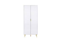 Birlea Zaza White 2 Door Wardrobe Fluted Design Gold Handle - thumbnail 7