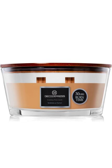 Deco Express Woodwick Candles - Sandalwood & Patchouli in Brown - image 1